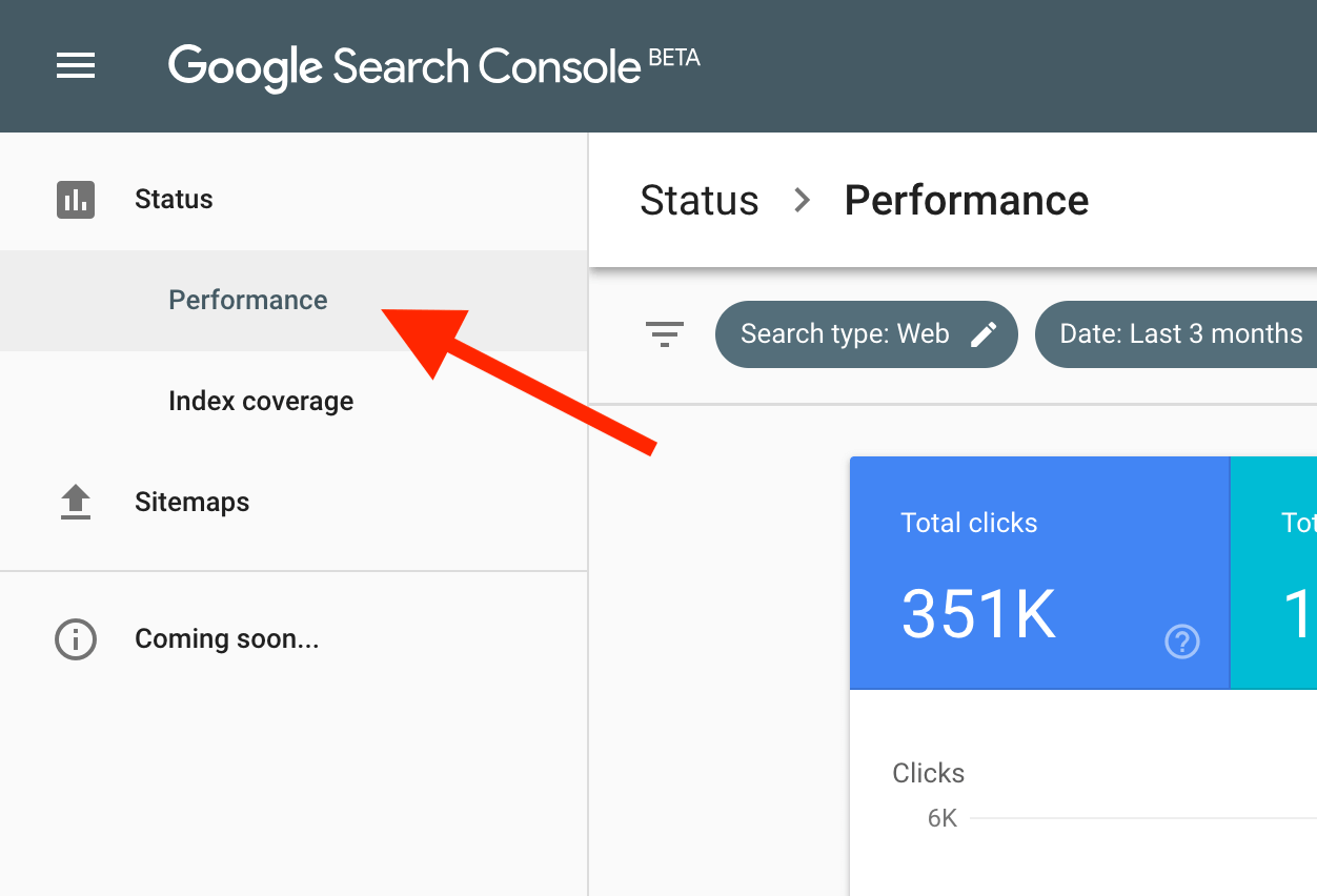 گزارشات Performance گوگل سرچ کنسول