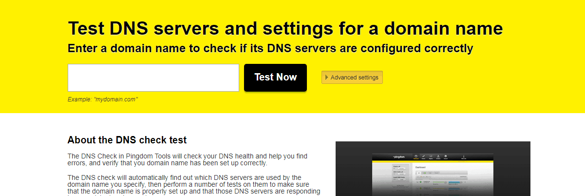 DNS-Check-Pingdom